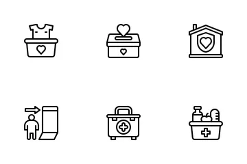 Refugees & Humanitarian Aid Icon Pack