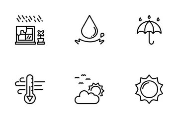 Regenzeit Symbolpack