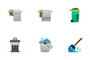Reinigung (flacher Gradient) Symbolpack