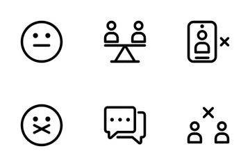 Relacionamento social Pacote de Ícones