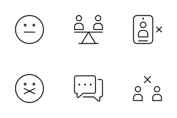 Relacionamento social Pacote de Ícones