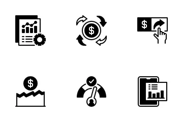 Relatório financeiro Pacote de Ícones