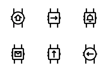 Relógio inteligente Pacote de Ícones