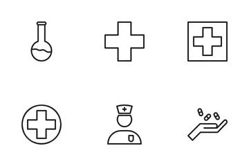 Medicamento Pacote de Ícones