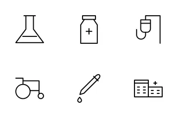 Medicamento Pacote de Ícones