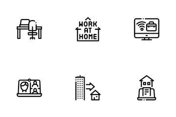 Remote Work Freelance Icon Pack