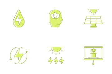 Renewable Energy & Green Technology Icon Pack