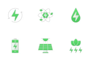 Renewable Energy & Green Technology Icon Pack