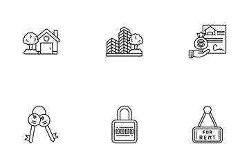 Rental Estate Icon Pack