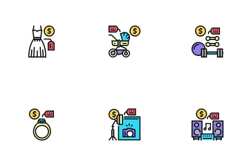 Rental Service Business Icon Pack