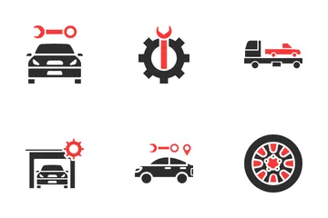 Reparacion de autos Icon Pack