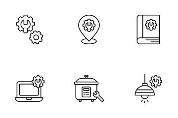 Reparación de electrodomésticos Paquete de Iconos