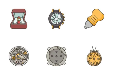 Reparación de relojes Paquete de Iconos