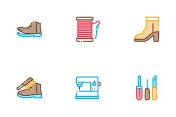 Réparation de chaussures Pack d'Icônes