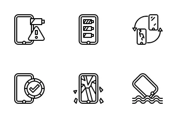 Réparer un smartphone Pack d'Icônes
