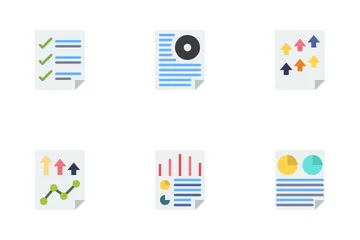 Reports Sketch Icon Pack