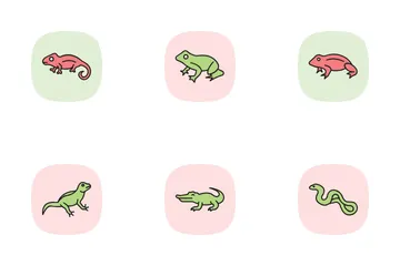 Reptiles And Amphibians Icon Pack