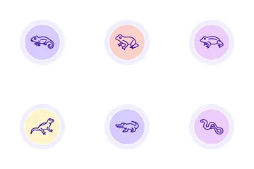 Reptiles And Amphibians Icon Pack