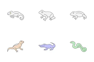 Reptiles And Amphibians Icon Pack