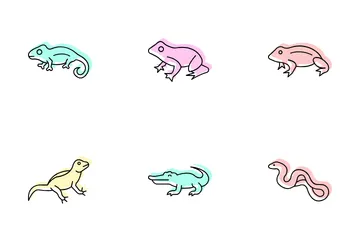 Reptiles And Amphibians Icon Pack