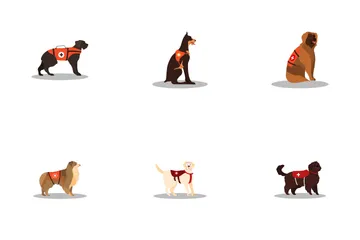 Rescue Dog Icon Pack