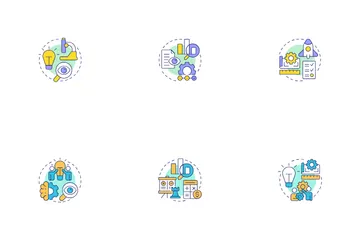 Research And Development Management Icon Pack