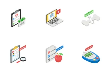 Research Laboratory, Health Management And Medical Accessories Icon Pack