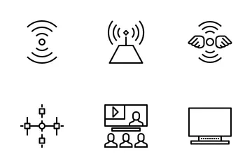 Réseau et communications 2 Pack d'Icônes