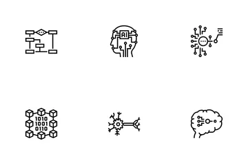 Réseau neuronal et IA Pack d'Icônes