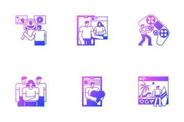Réseaux sociaux Pack d'Icônes
