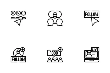 Réseaux sociaux Pack d'Icônes