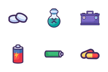 Residuos peligrosos Paquete de Iconos