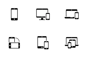 Responsivo e dispositivo Pacote de Ícones