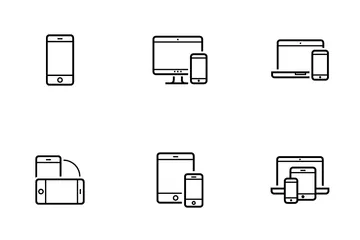 Responsivo e dispositivo Pacote de Ícones