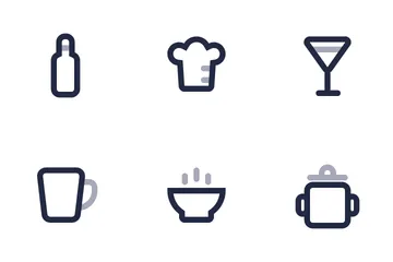 Restaurant And Food Icon Pack
