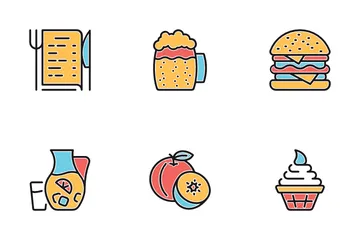 Restaurant And Food Icon Pack