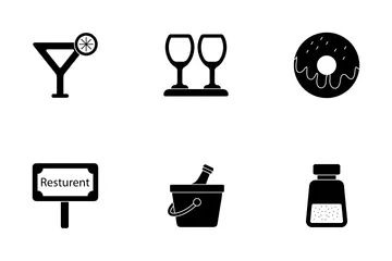 Restaurant And Hotel Icon Pack