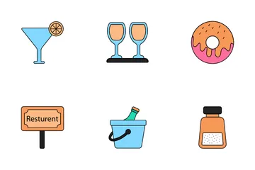 Restaurant And Hotel Icon Pack