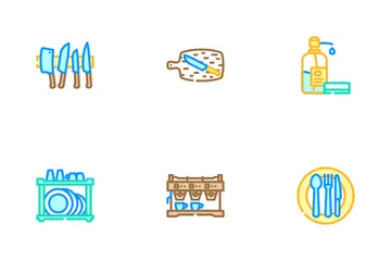 Restaurant Equipment Kitchen Icon Pack