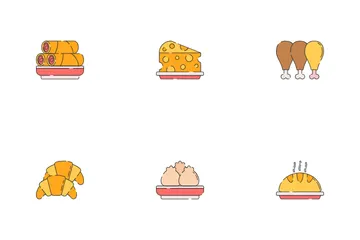 Essen im Restaurant Symbolpack