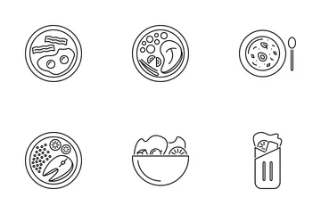 Restaurant Outline Icon Pack