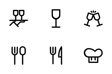 Restaurant Set Icon Pack