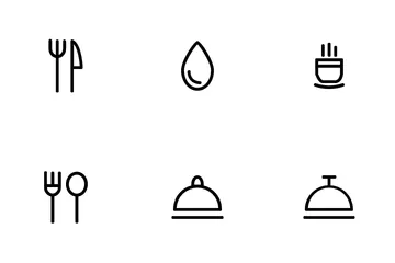 Restaurant Set Icon Pack