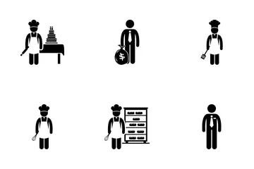 Restaurant Staff Icon Pack