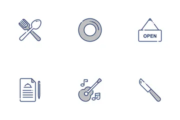 Restaurante Paquete de Iconos