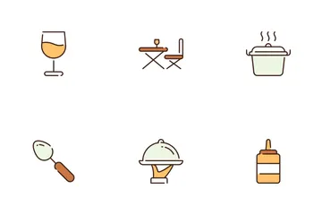 Restaurante Paquete de Iconos