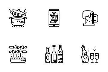 Restaurante Paquete de Iconos