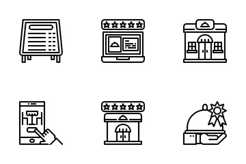 Restaurants And Services Icon Pack