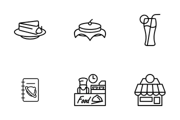 Restaurants, Food And Drink Icon Pack