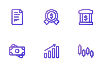 Retorno do investimento Pacote de Ícones